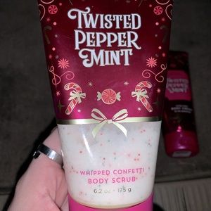 twisted peppermint body scrub